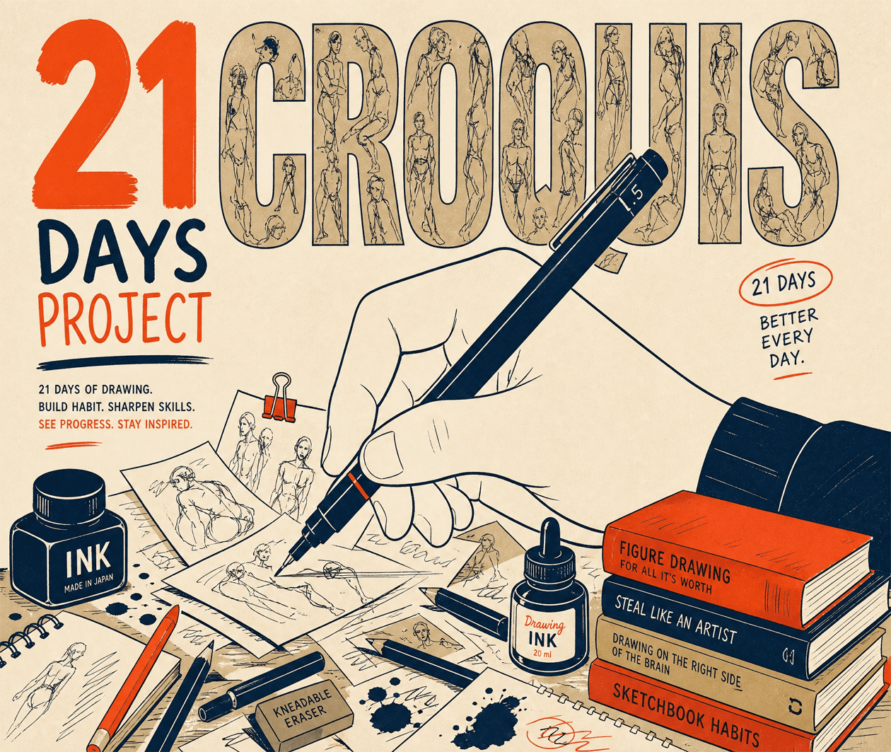 21 DAYS CROQUIS 메인 페이지